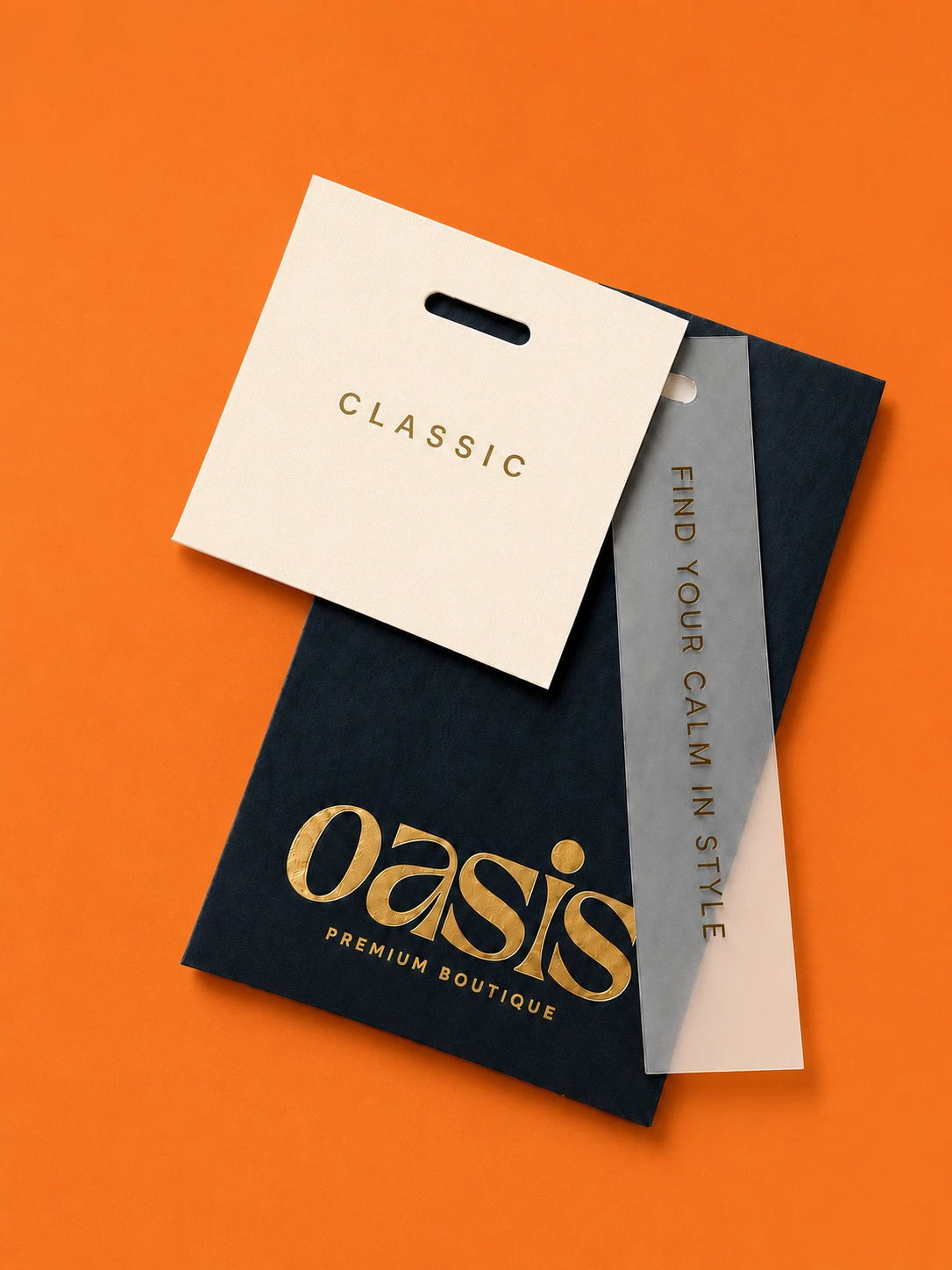 Rigid box with custom branded brand tags